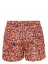 graphic-print swim shorts